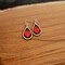 Valentine Wood Earrings, Hand-Painted, 2 Styles and Colors ,Lightweight product 2